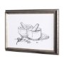 14489 - Herb Sketch I ,II by Mercana Studio a Hand Embellished Textured Framed Art Print