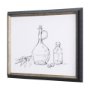 14489 - Herb Sketch I ,II by Mercana Studio a Hand Embellished Textured Framed Art Print