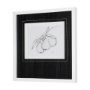14491 - Fruit Sketch Pear by Mercana Studio a Hand Embellished Textured Framed Art Print Matted under Glass