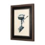 14503 - Vintage Motor II by Mercana Studio a Hand Embellished Textured Framed Art Print