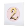 14505 - Numbers II by Mercana Studio a Hand Embellished Textured Framed Art Print Matted under Glass