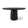 68565-AB - Fitzgerald 60" Round Brown Solid Wood Top & Base Dining Table