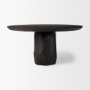 68565-AB - Fitzgerald 60" Round Brown Solid Wood Top & Base Dining Table