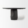 68565-AB - Fitzgerald 60" Round Brown Solid Wood Top & Base Dining Table