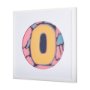 14513 - Numbers X by Mercana Studio a Hand Embellished Textured Framed Art Print Matted under Glass