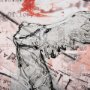 14517 - Graffiti Sculpture IV by Mercana Studio Hand Embellished Textured Framed Art Print Matted under Glas