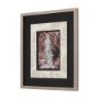 14518 - Graffiti Sculpture V by Mercana Studio Hand Embellished Textured Framed Art Print Matted under Glass