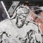 14519 - Graffiti sculpture VI by Mercana Studio Hand Embellished Textured Framed Art Print Matted under Glas