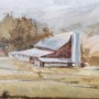 14525 - Farmland View II by Mercana Studio a Hand Embellished Textured Framed Art Print