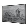 14532 - Farm view sketch II by Mercana Studio Hand Embellished Textured Framed Art Print Matted under Glass