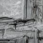 14532 - Farm view sketch II by Mercana Studio Hand Embellished Textured Framed Art Print Matted under Glass