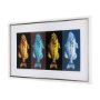 14533 - Largemouth Bass Print 4 in 1 by Simeng a Framed Art Print Matted under Glass