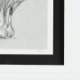 14539 - Botanical sketches VI (Grey) by Mercana Studio Hand Embellished Framed Art Print Matted under Glass
