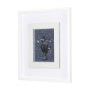 14566 - Botanical sketchesVI (Blue) by Mercana Studio Hand Embellished Framed Art Print Matted under Glass