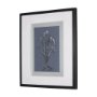 14571 - Botanical sketches III (Blue) by Mercana Studio Hand Embellished Framed Art Print Matted under Glass
