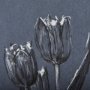 14575 - Botanical sketches I (Blue) by Mercana Studio Hand Embellished Framed Art Print Matted under Glass