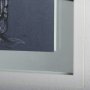 14576 - Botanical sketches II (Blue) by Mercana Studio Hand Embellished Framed Art Print Matted under Glass