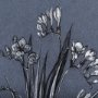 14577 - Botanical sketches III (Blue) by Mercana Studio Hand Embellished Framed Art Print Matted under Glass