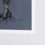 14579 - Botanical sketches V (Blue) by Mercana Studio Hand Embellished Framed Art Print Matted under Glass