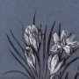 14579 - Botanical sketches V (Blue) by Mercana Studio Hand Embellished Framed Art Print Matted under Glass