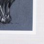 14580 - Botanical sketchesVI (Blue) by Mercana Studio Hand Embellished Framed Art Print Matted under Glass