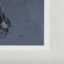 14581 - Botanical sketches I (Blue) by Mercana Studio Hand Embellished Framed Art Print Matted under Glass