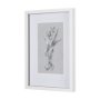 14592 - Botanical sketches I (Grey) by Mercana Studio Hand Embellished Framed Art Print Matted under Glass