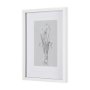 14593 - Botanical sketches II (Grey) by Mercana Studio Hand Embellished Framed Art Print Matted under Glass