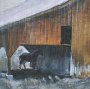 14605 - Old Barn III by Mercana Studio a Hand Embellished Textured Framed Art Print