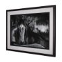 14634 - Watched Presence by Mercana Studio a Hand Embellished Textured Framed Photo Art Print Matted under G
