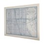 14637 - Manhattan Map I by Mercana Studio a Hand Embellished Textured Framed Art Print Matted under Glass