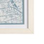 14638 - Manhattan Map II by Mercana Studio a Hand Embellished Textured Framed Art Print Matted under Glass