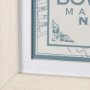 14638 - Manhattan Map II by Mercana Studio a Hand Embellished Textured Framed Art Print Matted under Glass