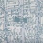 14638 - Manhattan Map II by Mercana Studio a Hand Embellished Textured Framed Art Print Matted under Glass