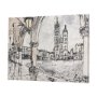 102315-S - Travel memories IV by Mercana Studio a Hand Embellished Textured Canvas