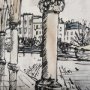 102315-S - Travel memories IV by Mercana Studio a Hand Embellished Textured Canvas