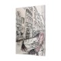 102316-L - Travel Memories V by Mercana Studio a Hand Embellished Textured Canvas