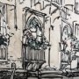 102316-L - Travel Memories V by Mercana Studio a Hand Embellished Textured Canvas