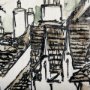 102317-L - Travel Memories VI by Mercana Studio a Hand Embellished Textured Canvas