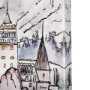 102318-L - Travel Memories VII by Mercana Studio a Hand Embellished Textured Canvas
