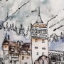 102318-S - Travel memories VII by Mercana Studio a Hand Embellished Textured Canvas