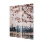 102319-S - City sunset(R) by Mercana Studio a Hand Embellished Textured Canvas