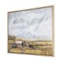 102327-FL - Farmland view  I by Mercana Studio a Hand Embellished Textured Framed Canvas
