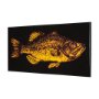 102342-L - Largemouth Bass Orange by Mercana Studio a Hand Embellished Textured Canvas