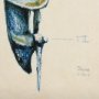 102348-L - Vintage Motor I by Mercana Studio a Hand Embellished Textured Canvas