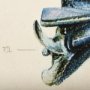 102349-L - Vintage Motor II by Mercana Studio a Hand Embellished Textured Canvas
