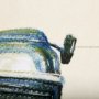 102349-S - Vintage Motor II by Mercana Studio a Hand Embellished Textured Canvas