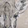 102353-S - Sketch of animal IV (Giraffe) by Mercana Studio a Hand Embellished Textured Canvas