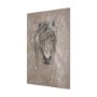 102355-S - Sketch of animal VI (Pony) by Mercana Studio a Hand Embellished Textured Canvas
