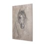 102356-L - Sketch of animal VII (Horse) by Mercana Studio a Hand Embellished Textured Canvas